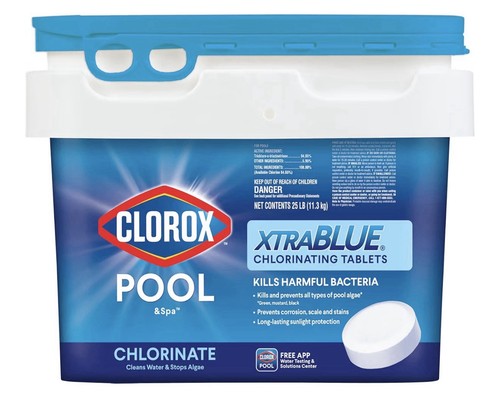 Clorox xtrablue tablets - clorox, 3”