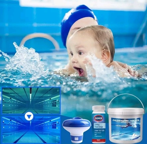 Pool chlorine tablets kit - pool, with