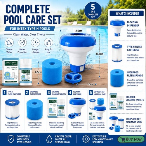 100 chlorine tablets floating - 100,